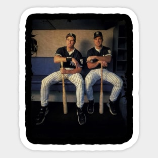 Paul O'Neill and Tino Martinez in New York Yankees Sticker